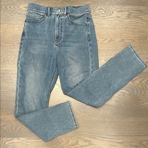 Express Denim High Rise Jeans - Light Blue